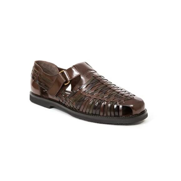 Deer Stags Men\'s Bamboo-Inspired Fisherman Sandal Dark Brown Size 13 main image 4